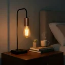 Ver imagem 2 de Luminária de Mesa Abajur Curvado Moderno de Alumínio com Interruptor Bivolt