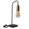 Abajur Luminária de Mesa Curvado Preto Decoração de Sala, Quarto, Cama, Escritório, Casa - 5