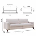 Ver imagem 3 de Sofá Living 5 Lugares 260cm Aquila Áquila