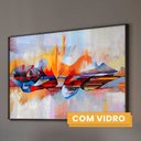 Ver imagem 4 de Quadro Decorativo Paisagem Pintura 1 Tela 60x90 e 80x120 para Sala Quarto Hall