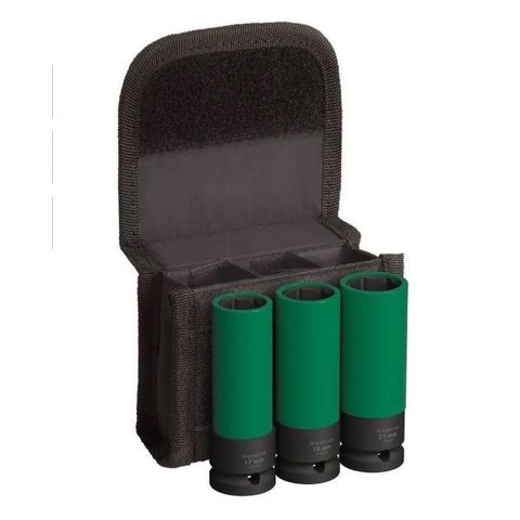 Jogo de Soquete Bosch Pro Impact 1/2pol Extra Longo C/3pcs 17,19,21