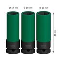 Ver imagem 2 de Jogo de Soquete Bosch Pro Impact 1/2pol Extra Longo C/3pcs 17,19,21