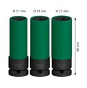Ver imagem 2 de Jogo de Soquete Bosch Pro Impact 1/2pol Extra Longo C/3pcs 17,19,21