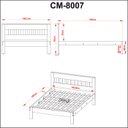 Ver imagem 2 de Cama Casal Tirol 07 Tcm Branco