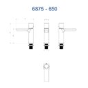Ver imagem 2 de Misturador Monocomando de Mesa p/ Lavatório Bica Baixa Preto Fosco 6875 BK650 Fani