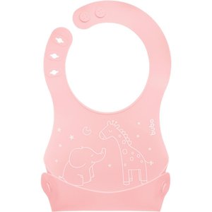 Babador de Silicone com Pega Migalhas Rosa Buba 14489