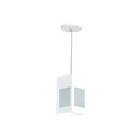 Ver imagem 1 de Luminária Pendente Externa Quadrado Branco - 1461 Br