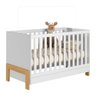 Berço Mini Cama Fantasia Pés em Madeira Branco Acetinado - 2