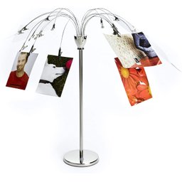 Porta Retrato de Mesa Prendedor Clips Árvore Inox Umbra - 2
