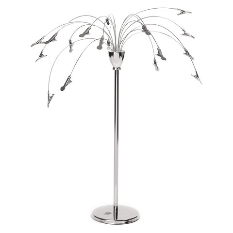 Porta Retrato de Mesa Prendedor Clips Árvore Inox Umbra