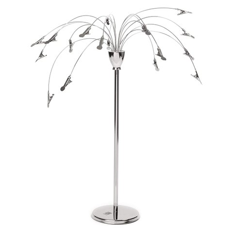 Porta Retrato de Mesa Prendedor Clips Árvore Inox Umbra