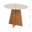 Ver imagem 4 de Conjunto Sala de Jantar Mesa Redonda Elane com 4 Cadeiras Elane