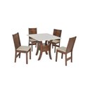 Ver imagem 2 de Conjunto Mesa Quadrada Amanda com 4 Cadeiras Elane