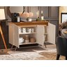 Aparador Buffet Encanto 3 Portas -  OFF WHITE/NATURE - 2