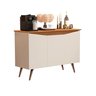 Aparador Buffet Encanto 3 Portas -  OFF WHITE/NATURE - 3