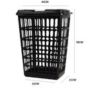 Ver imagem 6 de Cesto Organizador Grande 48L Roupa Suja Telado Roupeiro Grande 48 Litros Lavanderia Quarto Banheiro