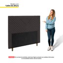 Ver imagem 2 de Cabeceira Cama Box Solteiro Viena 90cm Veludo Marrom - Abmaza