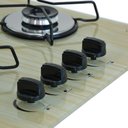 Ver imagem 4 de Fogão Cooktop Gás 4 Bocas Ultra Chama 127v/220 Amadeirado Claro Madeira Bege