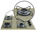 Ver imagem 3 de Fogão Cooktop Gás 4 Bocas Ultra Chama 127v/220 Amadeirado Claro Madeira Bege