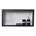 Ver imagem 1 de Nicho Porcelanato Banheiro Original Cinza Polido 62x32cm