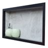 Nicho Porcelanato Banheiro Original Cinza Polido 62x32cm - 7