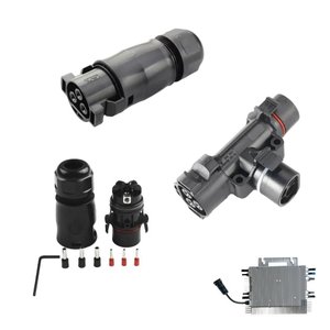 Kit de Conectores Cabo Ac Cabo Tronco Microinversor Deye Sun-m225g4