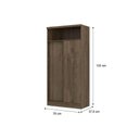 Ver imagem 5 de Armário Multiuso Sala 528 c/ 2 Portas de Correr Freijo - Carraro