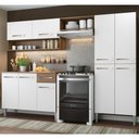 Ver imagem 1 de Armário de Cozinha Compacta 229cm Branco/Rustic Emilly Pop Madesa 02