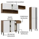 Ver imagem 5 de Armário de Cozinha Compacta 229cm Branco/Rustic Emilly Pop Madesa 02