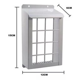 Grade de Proteção Anti Vandalismo Universal para Interfone e Video Porteiro Cor Branco - 1