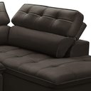 Ver imagem 6 de Sofá 3 Lugares Retrátil Reclinável Chaise Direito 243cm Solin F04 Veludo Marrom Escuro - Lyam