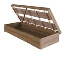 Ver imagem 5 de Cama Box Bau Solteiro com Haste Articulavel 190x80cm Mel - Art In