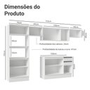 Ver imagem 3 de Armário de Cozinha Completa 100% Mdf 310 Cm Smart 01 Branco