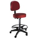 Ver imagem 1 de Cadeira Mocho Secretária Giratório Estética Massagista e Tatuador