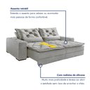 Ver imagem 4 de Sofá Reclinável 4 Lugares 230cm Dallas