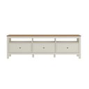 Ver imagem 6 de Kit 3 Peças com Rack 180, Cristaleira e 1 Armário 2 Portas Ananda CabeCasa MadeiraOriginals Branco Off White/Mel