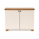 Ver imagem 7 de Kit 3 Peças com Rack 180, Cristaleira e 1 Armário 2 Portas Ananda CabeCasa MadeiraOriginals Branco Off White/Mel
