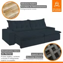 Ver imagem 6 de Sofá Retrátil e Reclinável 3 Lugares 210cm Bérgamo 