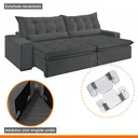 Ver imagem 7 de Sofá Retrátil e Reclinável 3 Lugares 210cm Bérgamo 