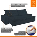 Ver mais imagens de Sofá Retrátil e Reclinável 4 Lugares 230cm Bérgamo 