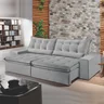 Sofá Retrátil e Reclinável 4 Lugares 230cm Bérgamo  - 1