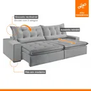 Ver imagem 6 de Sofá Retrátil e Reclinável 4 Lugares 230cm Bérgamo 