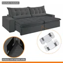 Ver imagem 7 de Sofá Retrátil e Reclinável 4 Lugares 230cm Bérgamo 