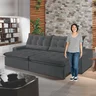 Sofá Retrátil e Reclinável 4 Lugares 230cm Bérgamo  - 9