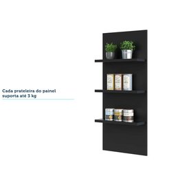Painel de Cozinha 3 Prateleiras Suprema Luciane Móveis - 5
