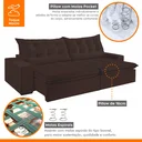 Ver imagem 5 de Sofá Retrátil e Reclinável 4 Lugares 230cm Bérgamo 