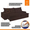 Ver mais imagens de Sofá Retrátil e Reclinável 4 Lugares 230cm Bérgamo 