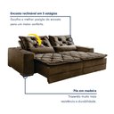 Ver imagem 4 de Sofá Reclinável 4 Lugares 230cm Dallas