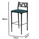 Ver imagem 4 de Kit 7 banquetas Luiza Azul turquesa-Gat Magazine