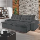 Ver imagem 1 de Sofá Retrátil e Reclinável 5 Lugares 250cm Bérgamo